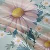 Comforter 3Pcs Daisy Flower Floral Botanical Fresh Nature Theme Bedding Set Suitable For Decoration Bedroom Living Room