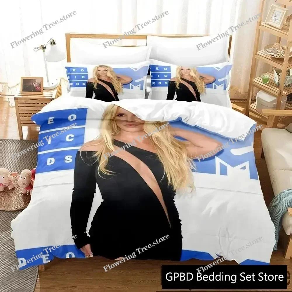 3D Print Britney Spears Bedding Set Boys Girls Twin Queen King Size Duvet Cover Pillowcase Bed boys Adult Home Textileextile