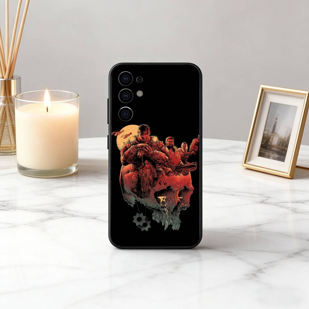 Game G-Gears Of W-War-es Phone Case For Samsung S25,S24,S21,S22,S23,S30,Ultra,S20,Plus,Fe,Soft Silicone Black Cover