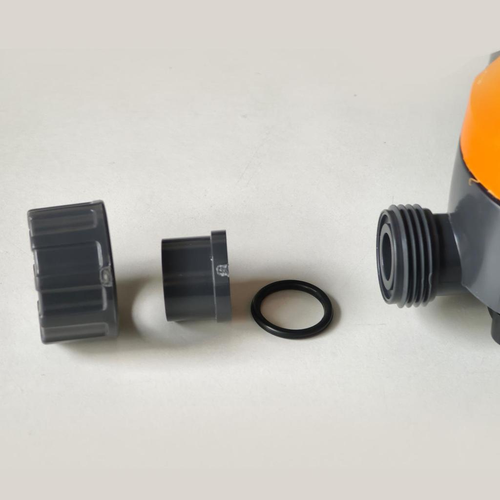 UPVC Double Union Industrial Safety Valve, Acid & Alkali Resistant, Socket Type, Back Pressure Switch
