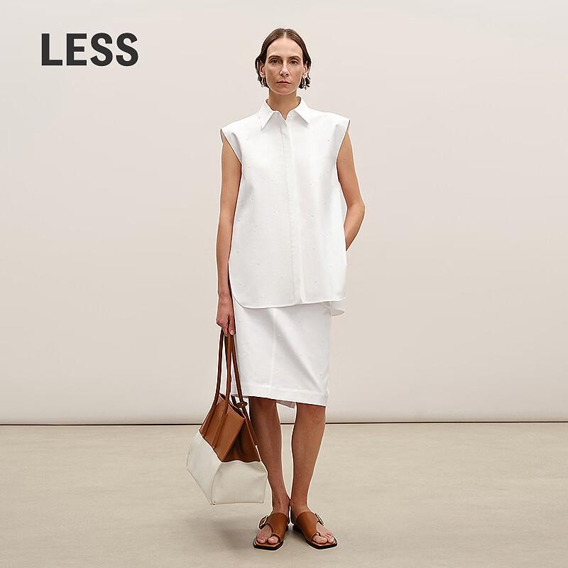 

Cotton Straight Mid-length Skirt M