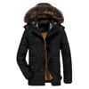 Men's Casual Cotton Clothes Winter New Large Size Thickened Velvet Middle-aged and Elderly Cotton-padded Clothes Male Father Jacket