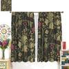Vintage Flower Blackout Window Curtains   William Morris Style Art Floral Rustic Plant Wildflower Window Drapes   for Living Room