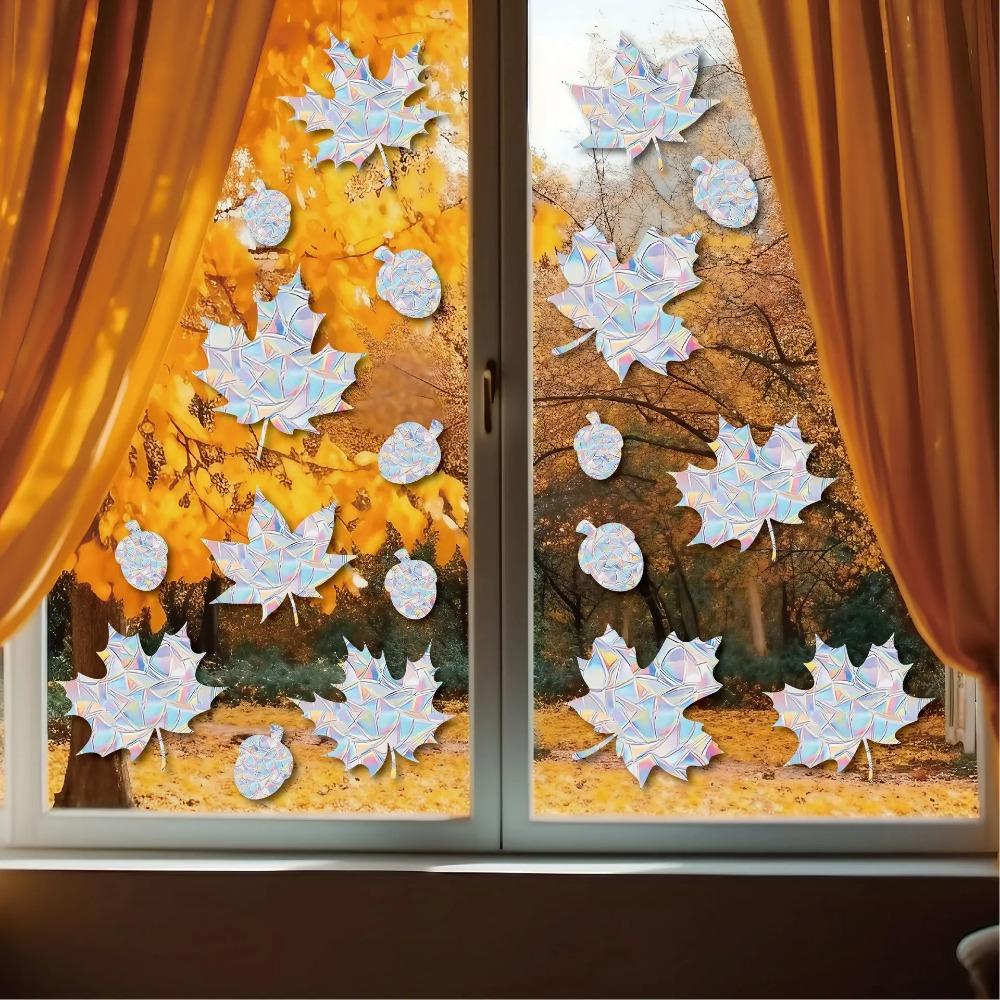 Christmas Windows Rainbow Prism Stickers Rainbow Film for Window Glass Clings Static Removable Suncatcher Decal Sticker