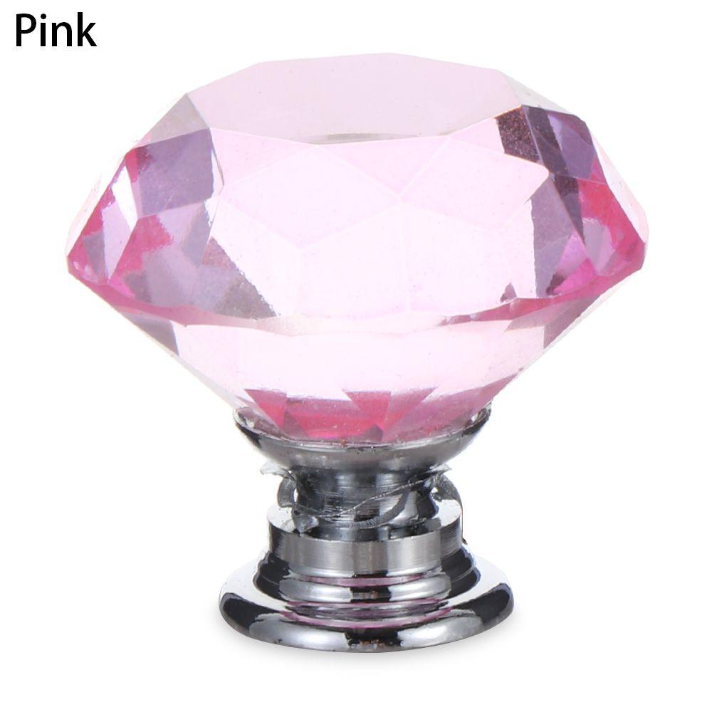 Schubladenbeschläge Schrankgriffe Türknöpfe Kristallglas-Knöpfe Diamant-Zuggriff Schrankgriffe