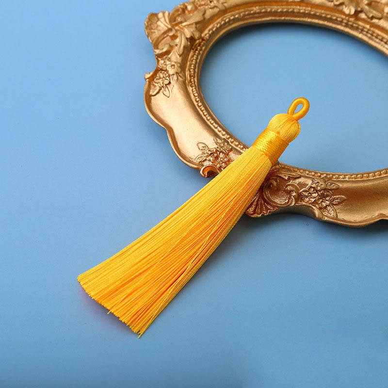 10pcs 8cm Ice Silk Tassel Charms Brush Pendant Crafts For Diy Jewelry Making Accessories Handmade Bracelet Earring Decor Crafts