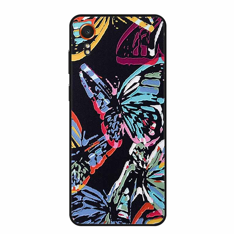 3D Emboss Case For Samsung Galaxy Xcover7 Phone Case Relief Flowers Soft Silicone Back Cover For Samsung Xcover 7 Case Shell Bag