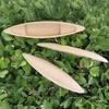 Mini Canoe Wooden Boat Model Vintage Decor Boat Model Ornaments Fishing Boat Decor  Desk Ornament