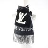 Very Good LOUIS VUITTON Scarf Muffler Cold Reykjavik Mink fur with fringe cashmere Women M74353 Used