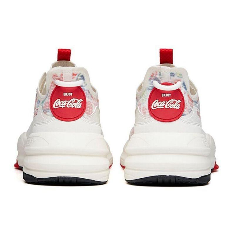 Coca-Cola X Anta C37 Series Lifestyle Collection Casual Slip-Resistant Shock Absorbing Low-Top Sneakers Men Sneakers White Red 912128081-5
