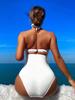 2025 European & American Sexy Tie-up One-piece Swimsuit Bikini