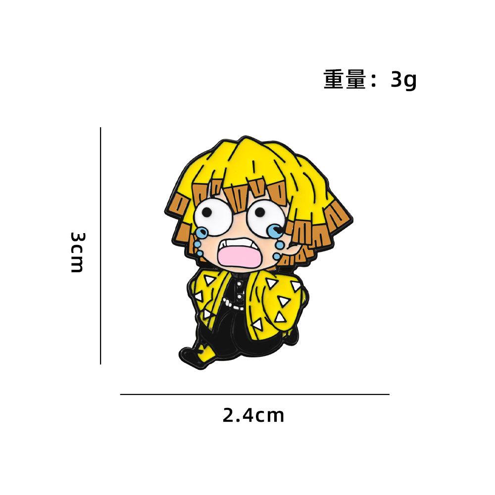 Cartoon Ghost Exterminator Comic Brooch Cute Anime COS Peripheral Memorial Props Makimen Tanujiro Badge