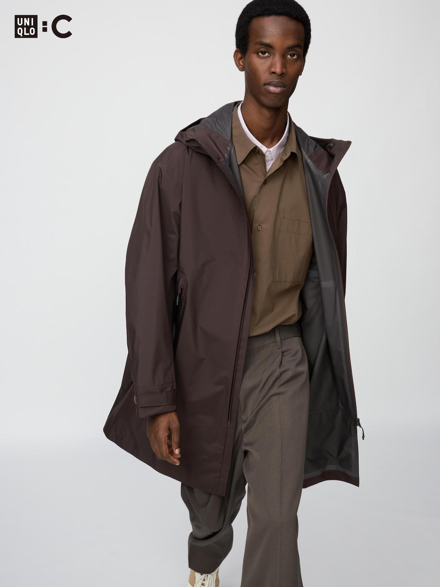 Uniqlo Japan Block Tech Coat 39 DARK BROWN/S