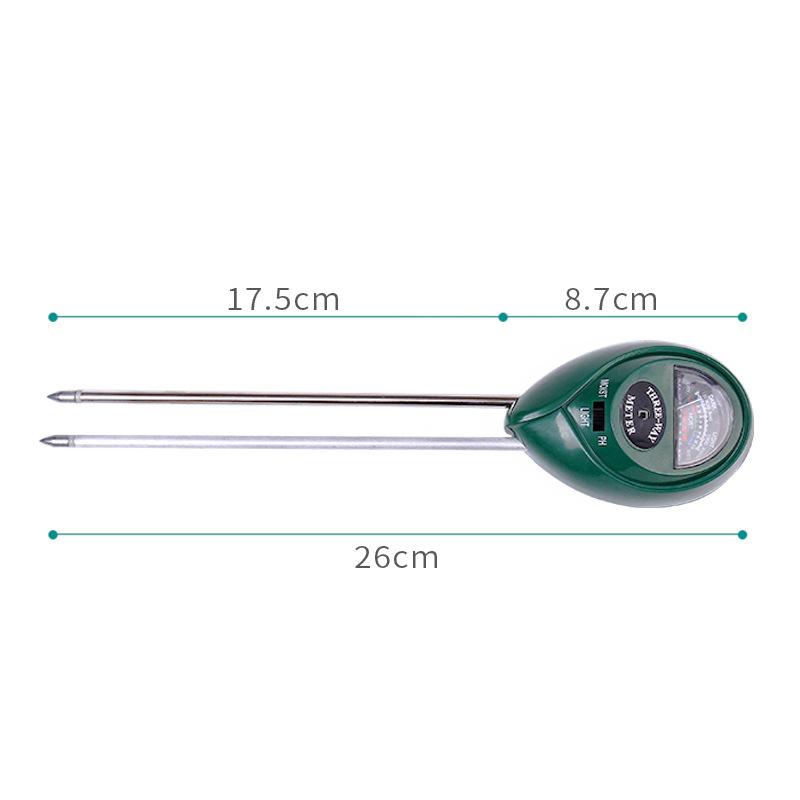 Plant Test Flower Instrument Tool 3 In 1 Soil Meter Moisture Light Ph Testers With 2 Probes Soil Monitor For Garden
