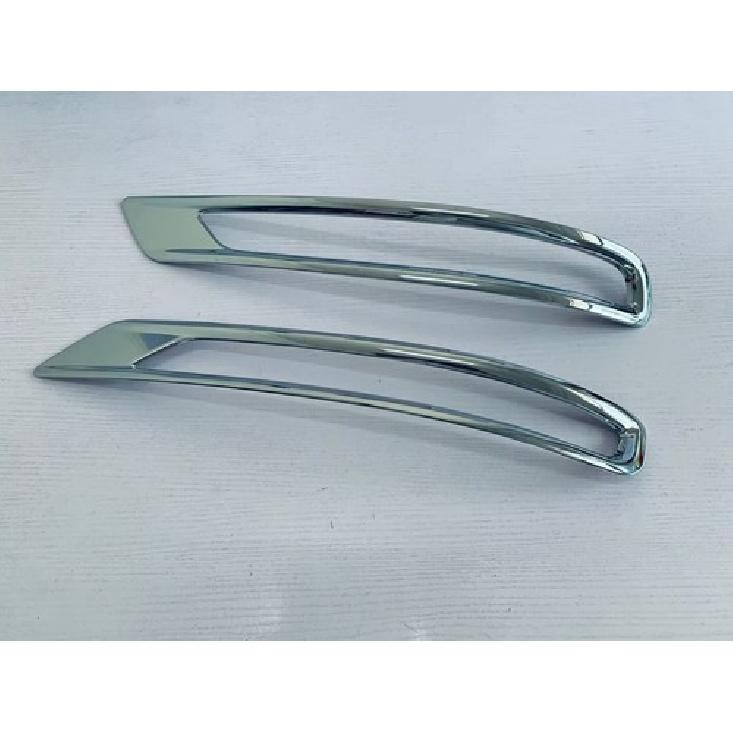 Chrome Rear Fog Light Upper Cover Trim For -2025 Mitsubishi Outlander 2pcs