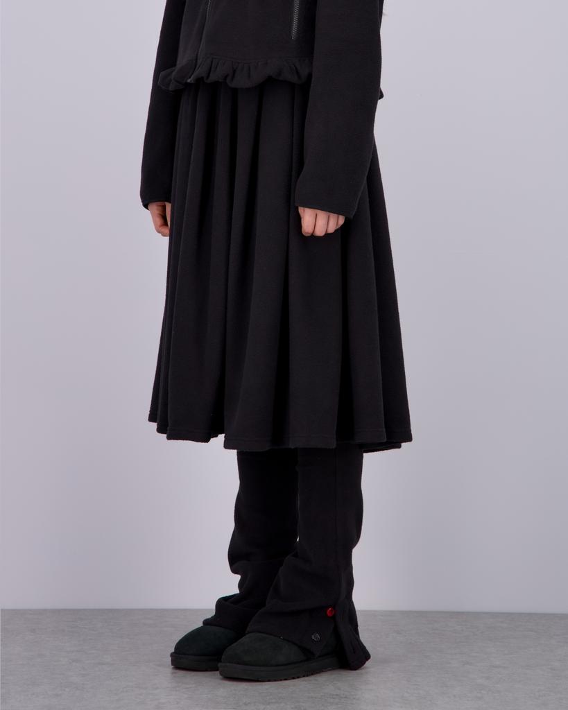 Loaegsyueol Fleece Midi Warmer Skirt_Black