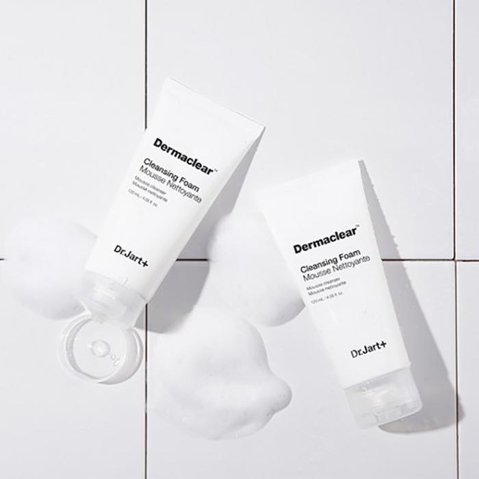 Dr.Jart+ Dermaclear Cleansing Foam 120ml – Gentle Daily Cleanser with Micro Bubbles, Korean