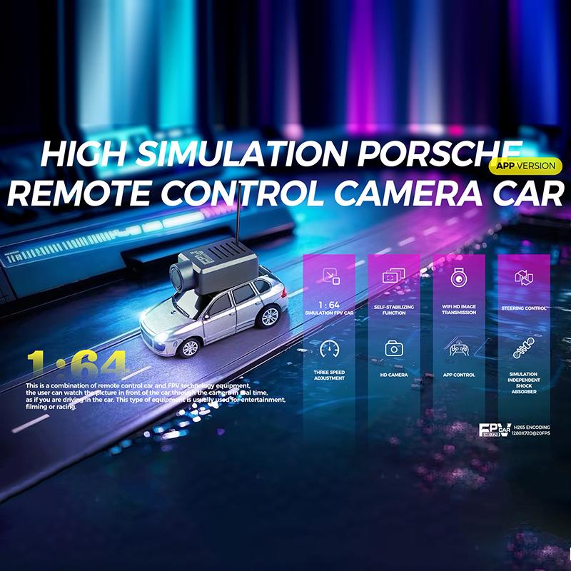 6401 1:64 Mini Remote Control Car Rc Cars With 720P Fpv Camera Wifi App Control 2025  Rc Racing Car Toy Kids Gifts