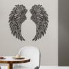 Angel Wings Metal Wall Art Decor Hollow Sign Ornament Sculpture Hanging Decoration for