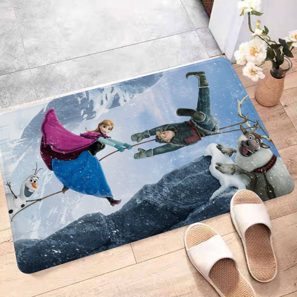 Film Cartoon F-Frozen Raummatten Waschbar Rutschfest Wohnzimmer Sofa Stühle Bereichsmatte Küche Alfombra