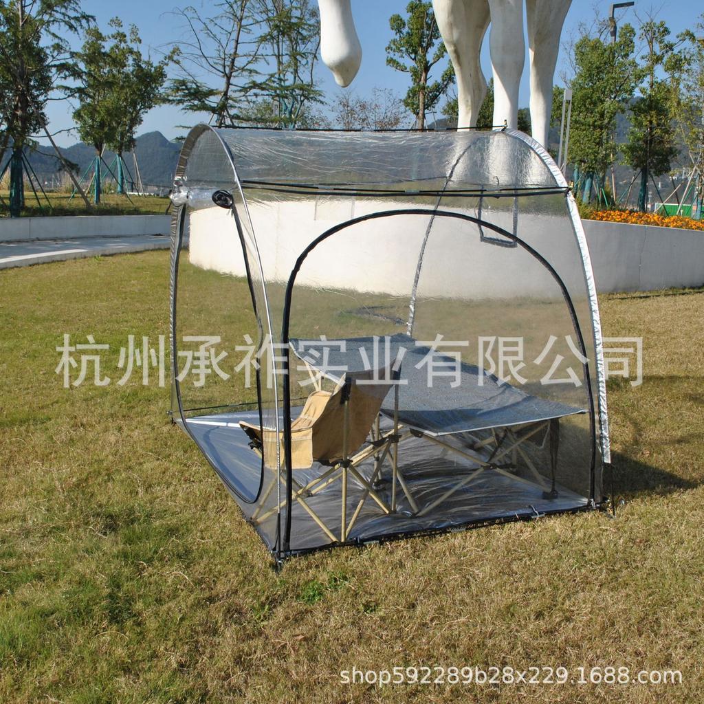 540° Clear Transparent Sports Tent: Ideal for Sunbathing, Birdwatching, and More
