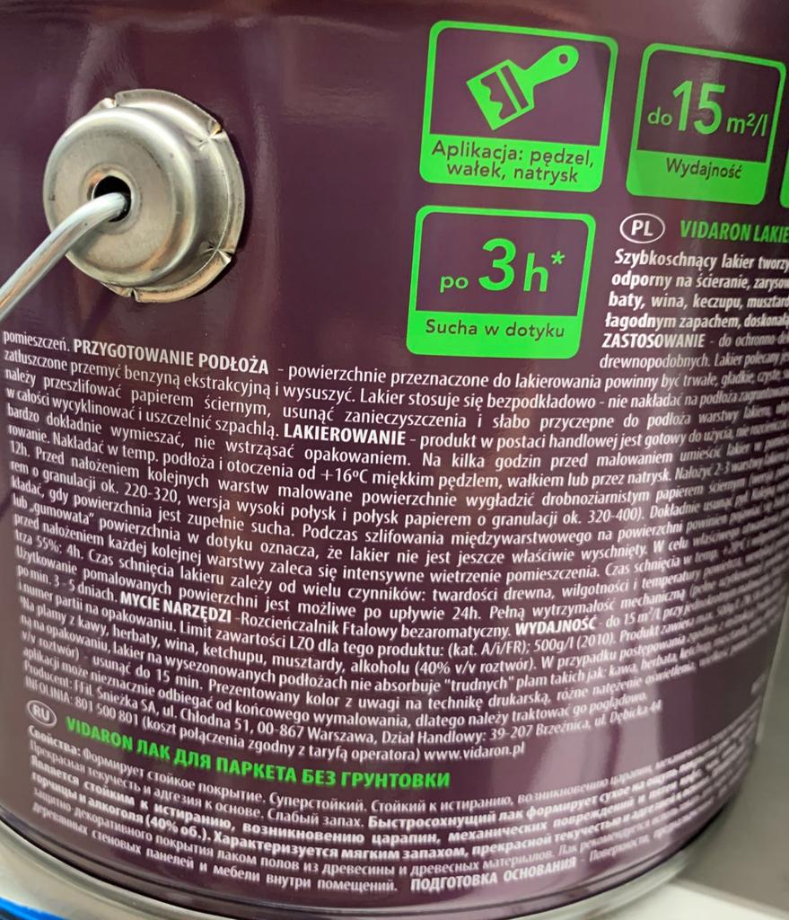 Bezbarvý lak na dřevo bez základního nátěru 0,75 l