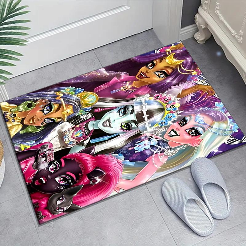 1pc Monster High Draculaura4 Design Area Rug - Non-Slip, Soft & Cozy Floor Mat for Living Room, Bedroom, Office - Indoor/Outdoor Decorative Carpet