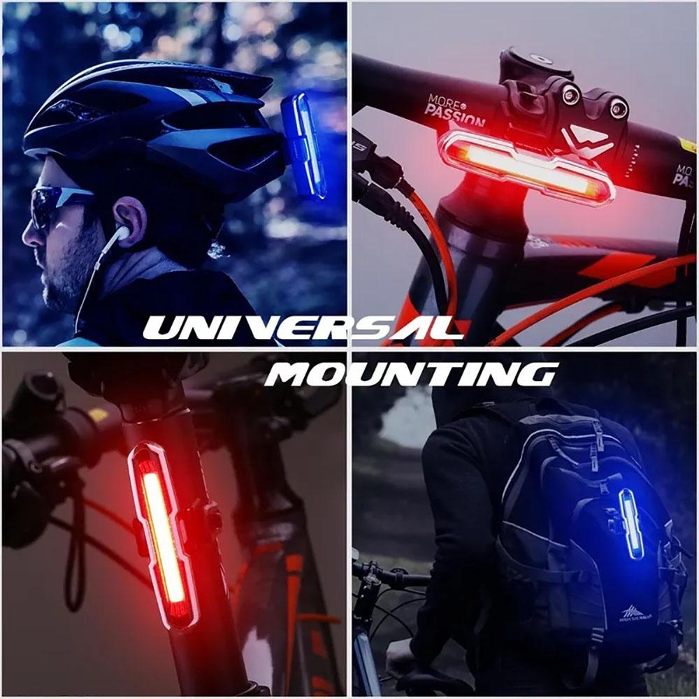 Ultra Bright Bike Light Taillight LED Rechargeable Safety Warning Bicycle Rear Light Night Riding Tail Light Cycling Accessories