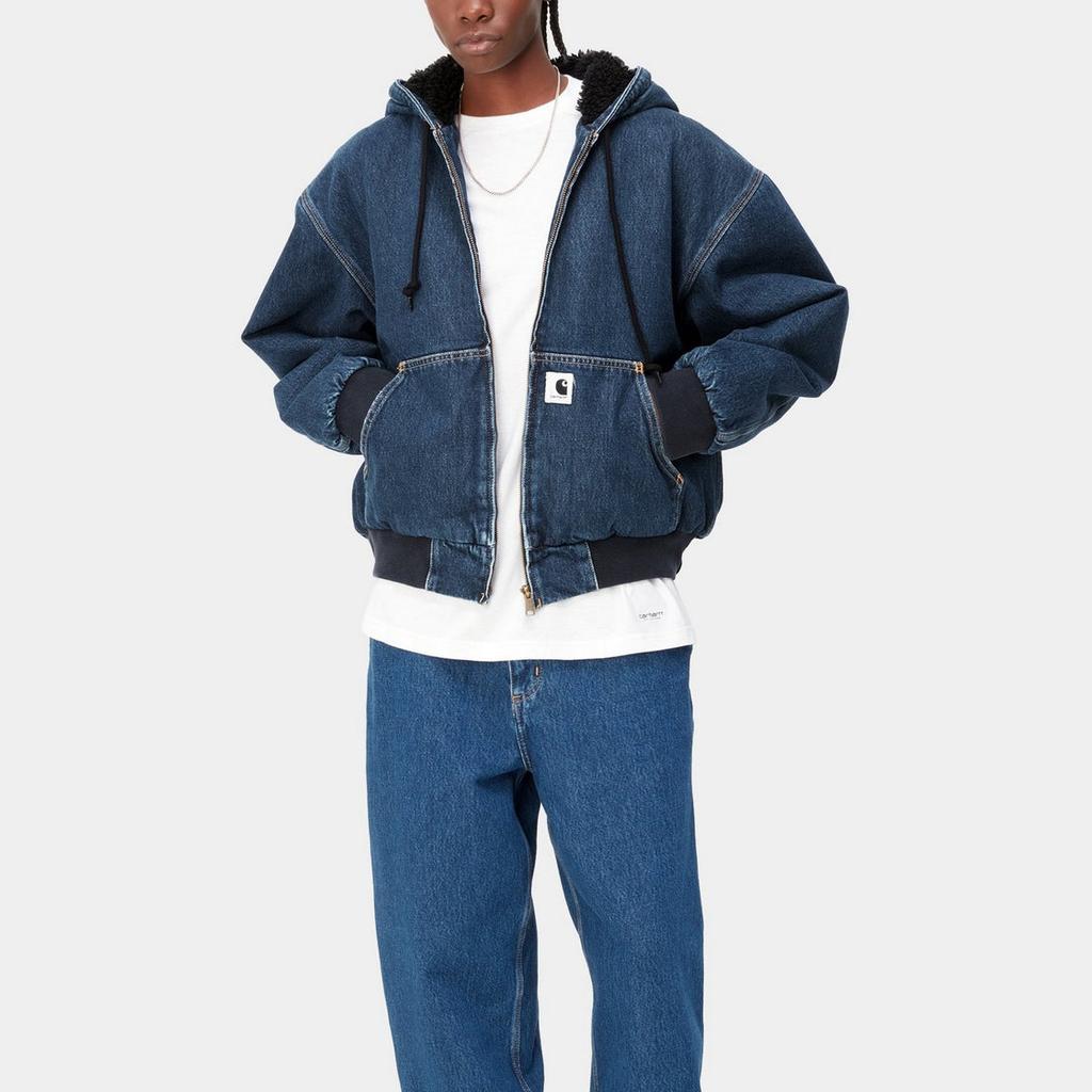 Carhartt WIP Elliot Kapuzen-Liner Unifarben Langarmjacke Damenjacken I032240-01-06