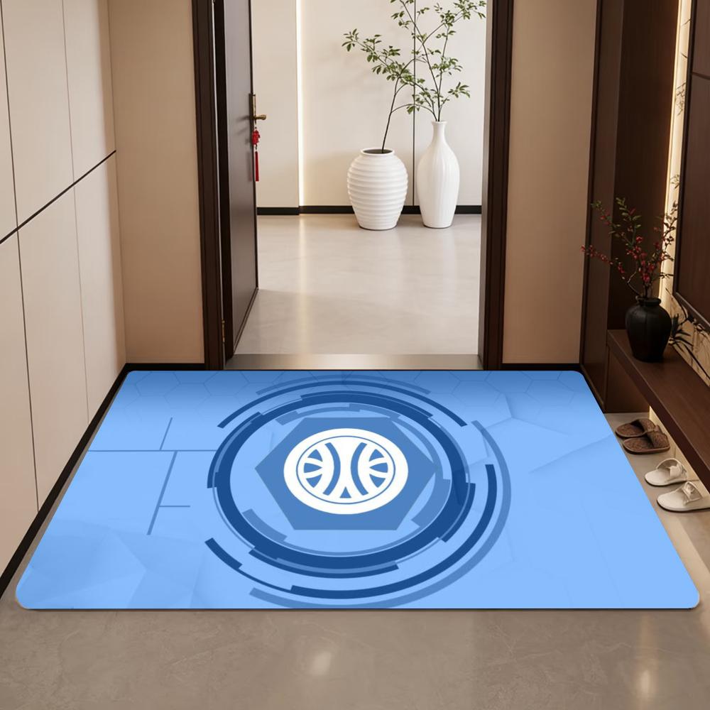 Anime B-Bakugan Floor Mat Diatomite Bath Mat, Quick Dry Absorbent Non-Slip Door Mat