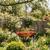 Bird Watching Heart Shape Hanging Bird Feeder Retro Flower Bird Water Drinker Decorative Iron Hummingbird Feeder Porch