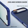 For iPhone Air Case Carbon Fiber Texture PC+TPU Phone Cover Compatible with MagSafe