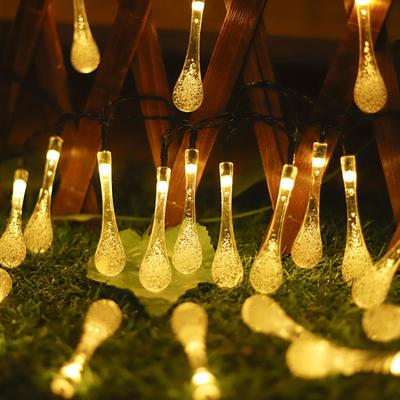 Guirnalda de luces solares para exteriores Impermeable Luz solar de cuento Patio Valla, Luz de decoración para fiesta de Navidad