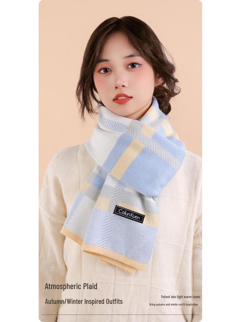 2025 Damen Schal aus Wolle im koreanischen Stil: Warmer, vielseitiger Winter-Nackenwärmer und Geburtstagsgeschenk