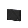 Black Check Leather Business Card Wallet Dbho4fe41bk