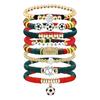 Soccer Sports Team Game Day Bracelet Stackable   Beaded Bracelet