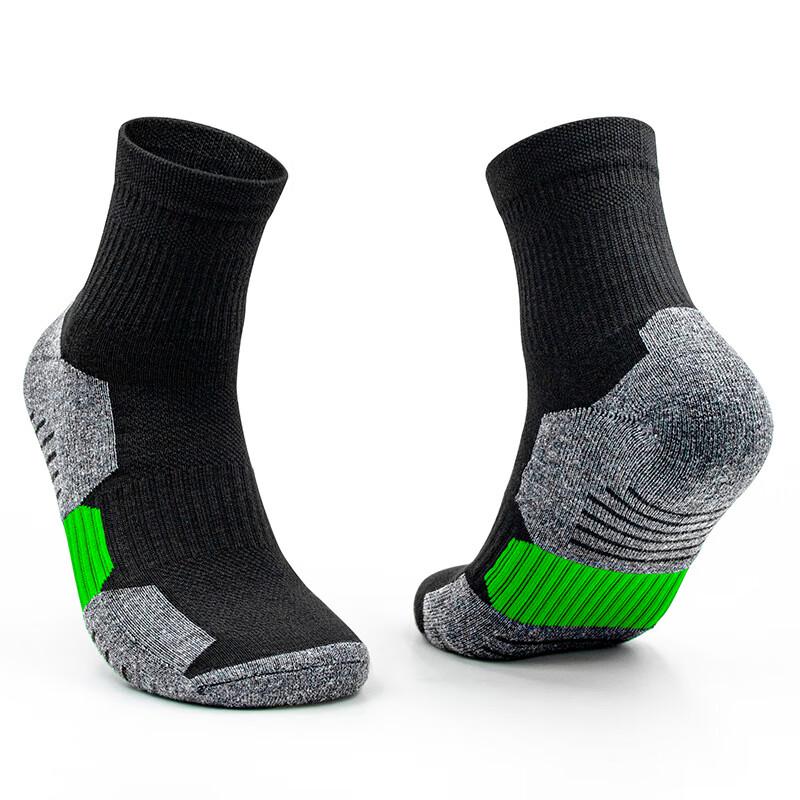 Junbie Men's Terry Mid-Tube Basketball Sports Socks