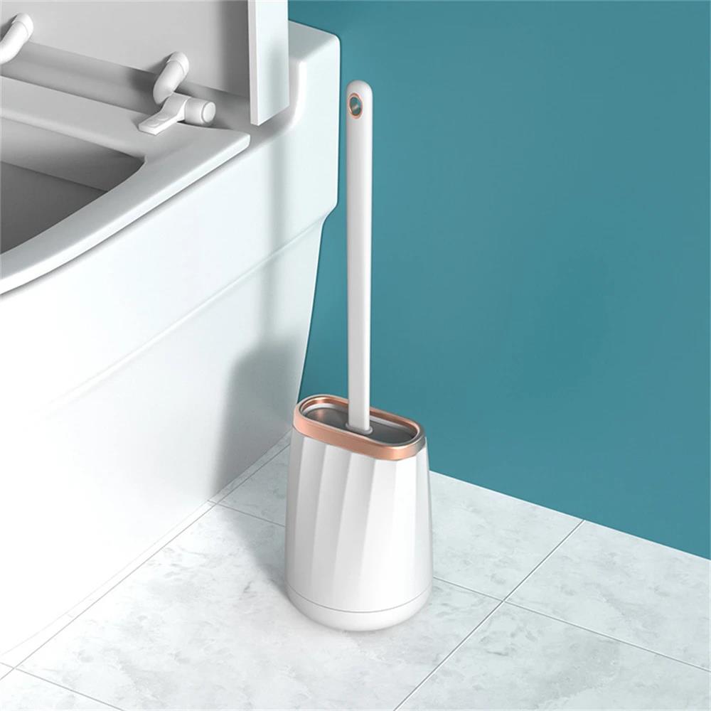 Household Silicone Toilet Brush Set Ultra Clean Toilet Brushes WC Multi-functional No Dead Corner Home Use Bathroom Accessories