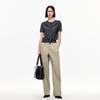 VEROMODA 2025 Autumn Cotton Blend Pleated Wide-Leg Casual Pants