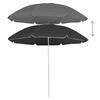 Anthracite Sun Umbrella with Steel Pole 180 Cm