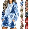 Women's Long Sleeve Christmas Print Hoodie Casual Pullover Sweatshirt Top