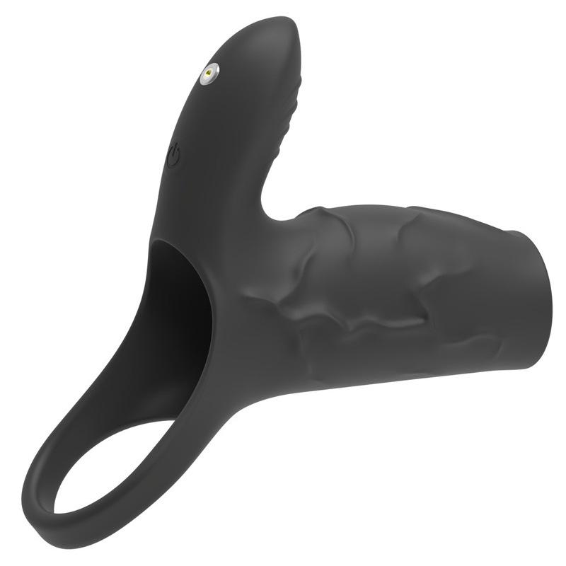 Wolf Warrior Men's Vibrating Penis Ring and Sleeve Vibrator - Adult Erotic Sex Toy