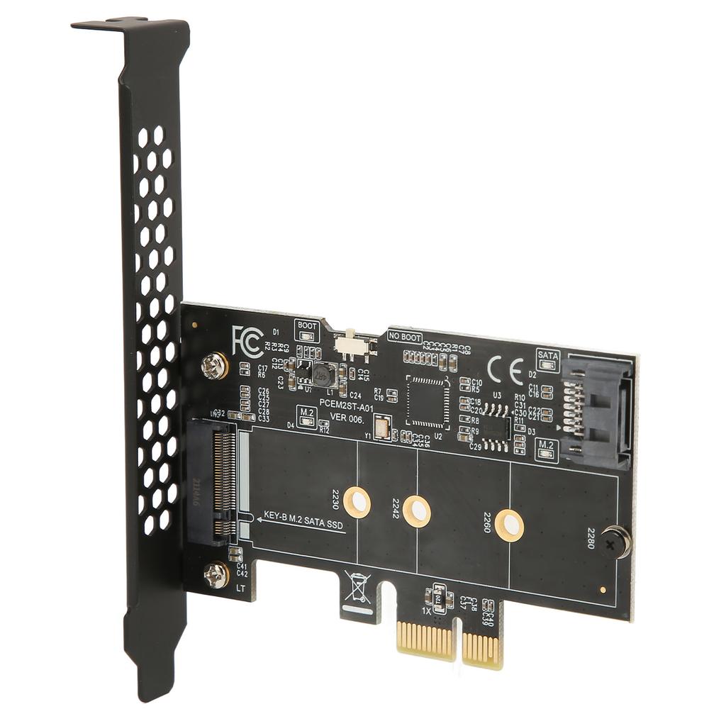 PCIE to SATA Expansion Card 6Gbps PCIE to SATA3.0 M2 NGFF Expansion Card Adapter Card for WinXP for Win7 8 10 11 for