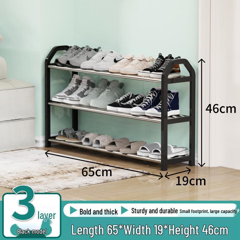 Elegant Multi-Level Metal Shoe Rack, Space-Saving and Economical Home Storage