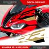 New Sticker Decal 2020-2021-2022-2023 Motorcycle Front Fairing Shell Line Sticker Decal For BMW S1000RR 2019-2024 Hollow LOGO RR