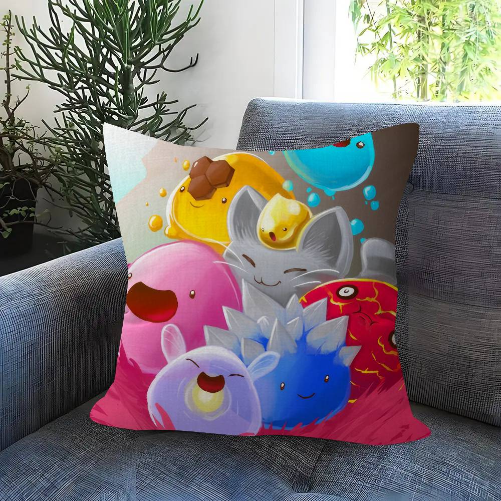Game S-Slime Rancher 45*45Cm Cushion Cover Pillow Cover Decor Pillowcase Home Pillowcase For Couch Pillow