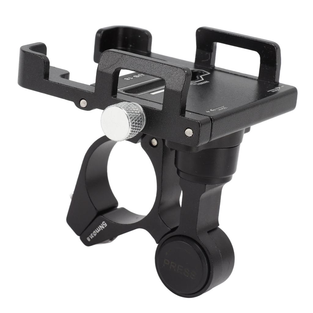 Sykkeltelefonholder Aluminiumslegering Roterende Motorsykkeltelefonholder for Sykkel Motorsykkel