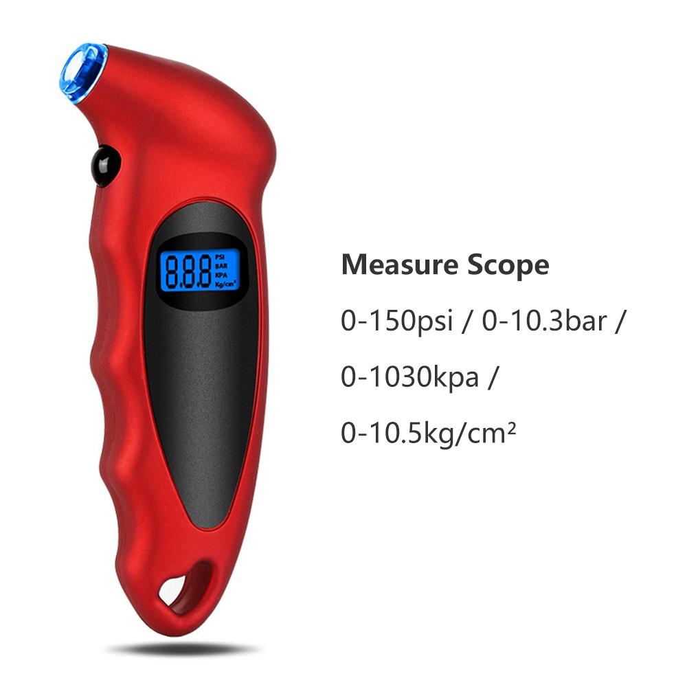 Whites Digital Tyre Pressure Gauge 0-150 PSI (PSI/KPA/BAR)