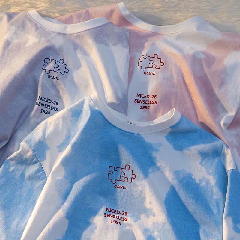 European and American Short-sleeved T-shirt Loose Half-sleeved Plus Size Men's and Women's Tops