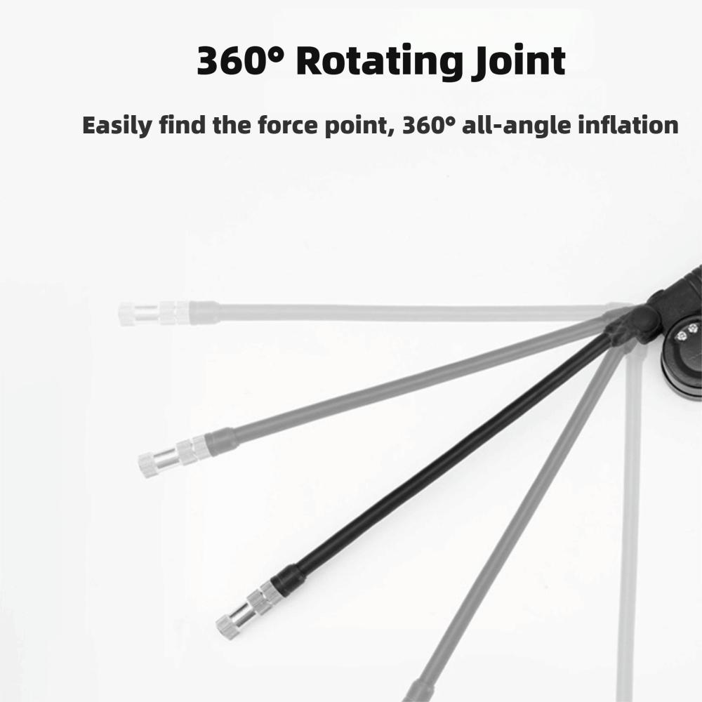 Portable Bicycle Air Pump Mechanical pressure display High Pressure Pump Bike Pump  Rear Shock